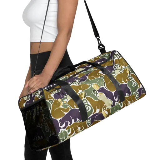 Mosswood Mice on a Duffle Bag