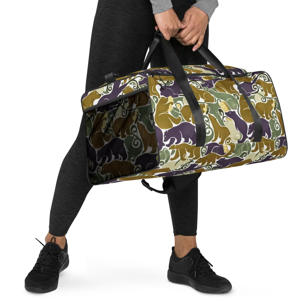 Mosswood Mice on Duffle Bag — Right Front