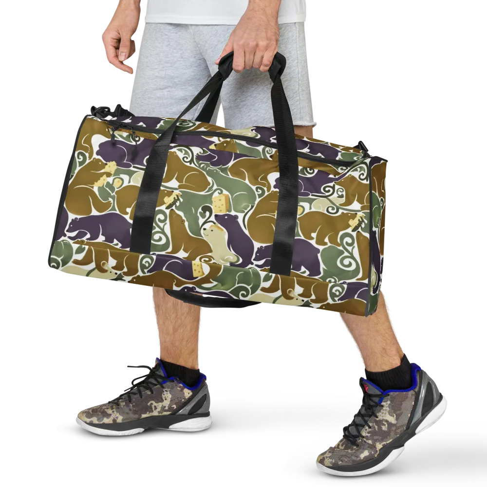 Mosswood Mice on Duffle Bag — Front