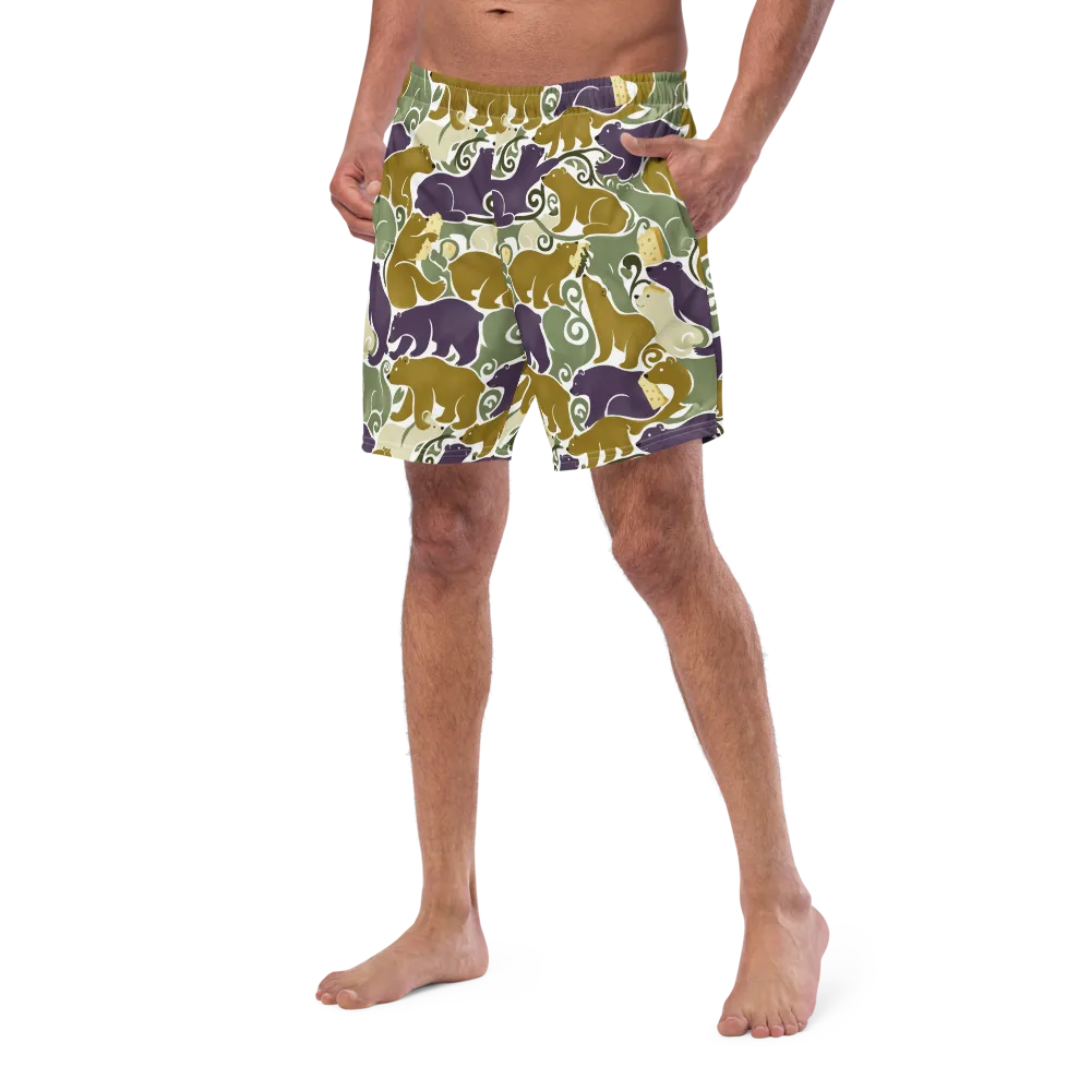 Mosswood Mice on Swim Trunks — Left Front