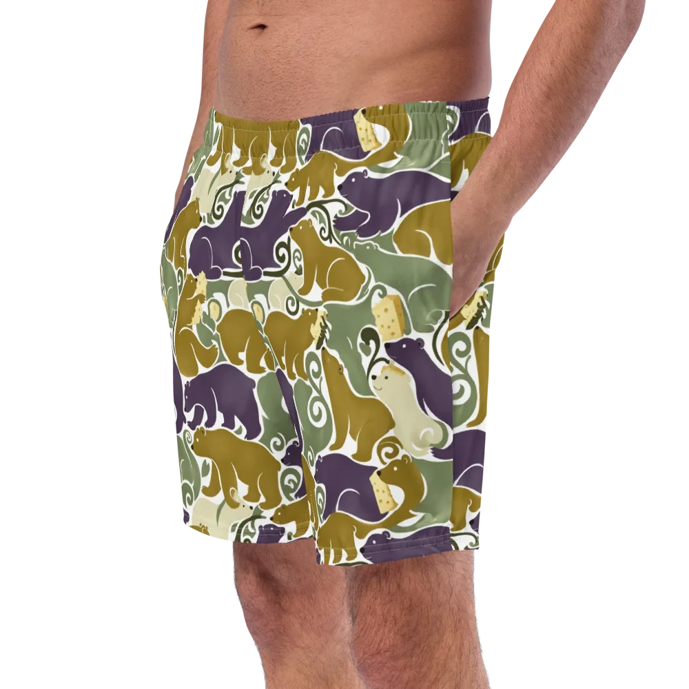 Mosswood Mice on Swim Trunks — Left Front