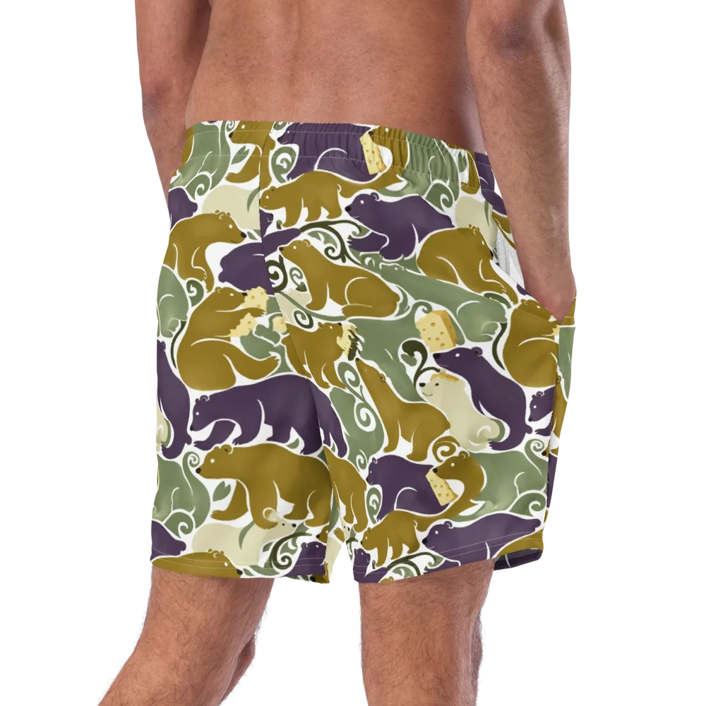 Mosswood Mice on Swim Trunks — Right Back