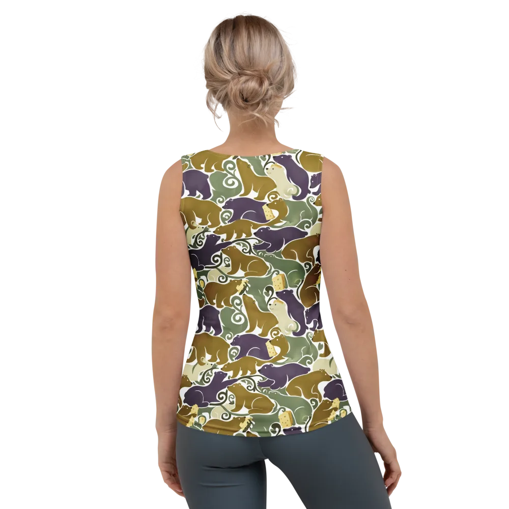 Mosswood Mice on Women's Tank Top — Back
