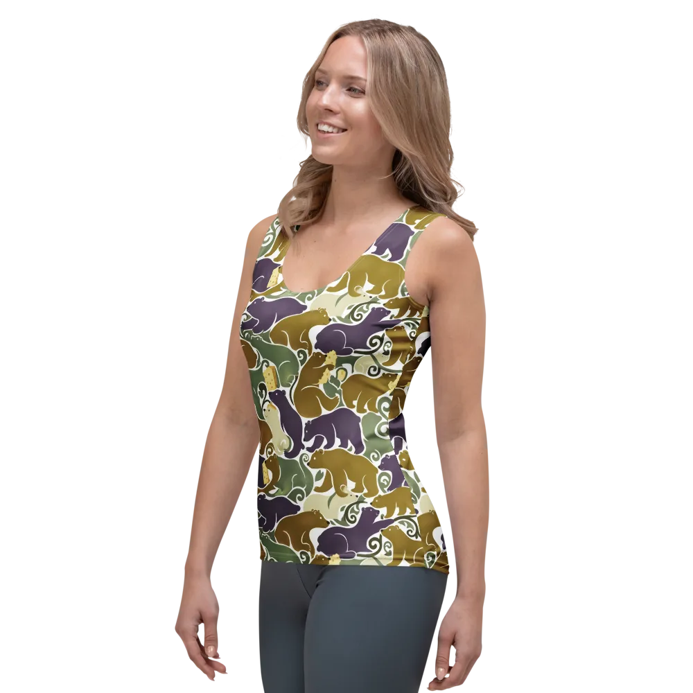 Mosswood Mice on Women's Tank Top — Left Front