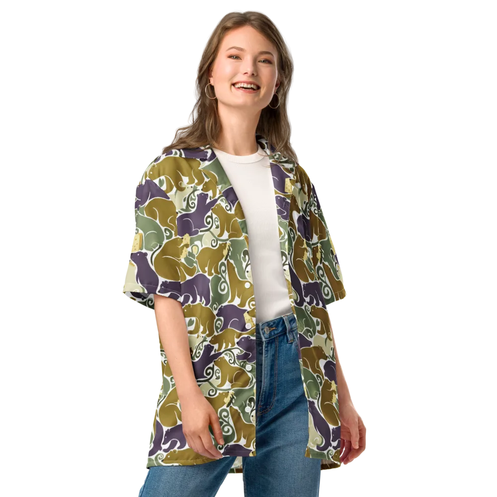 Mosswood Mice on Button Shirt — Front