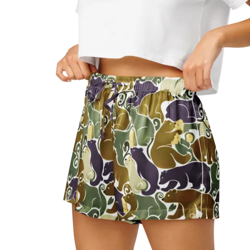Mosswood Mice on a Women's Pajama Shorts