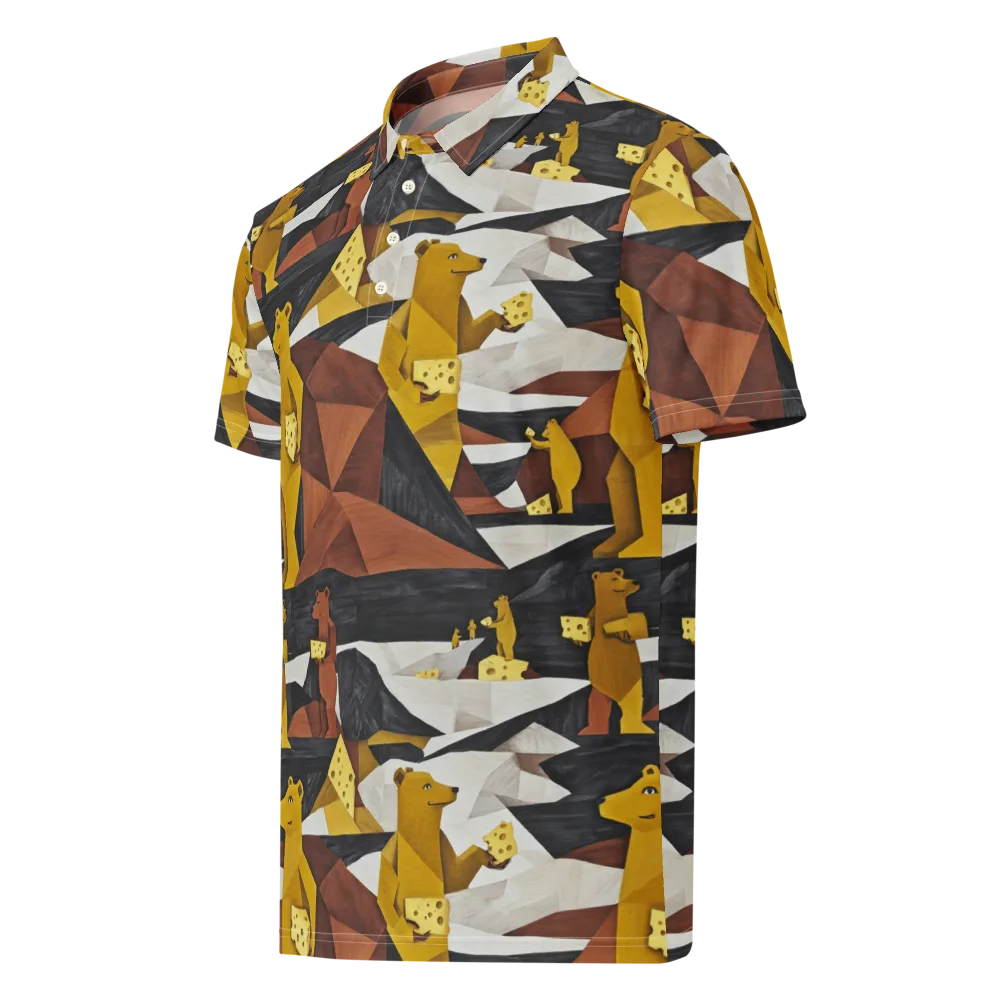 Golden Bear Market on Men's Slim Fit Polo Shirt — Left Front