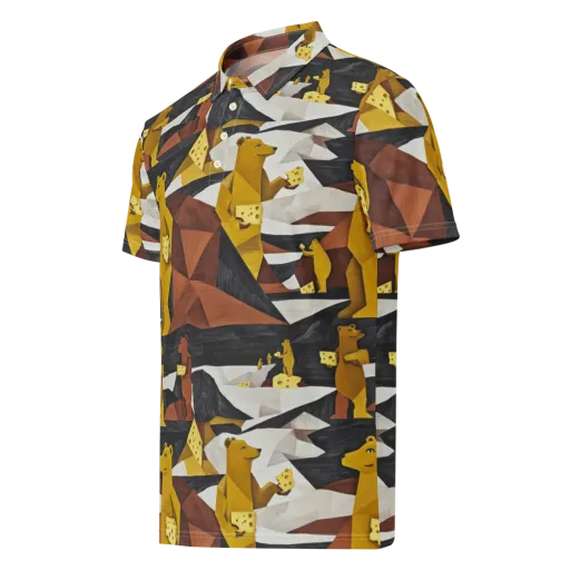 Golden Bear Market on a Men's Slim Fit Polo Shirt