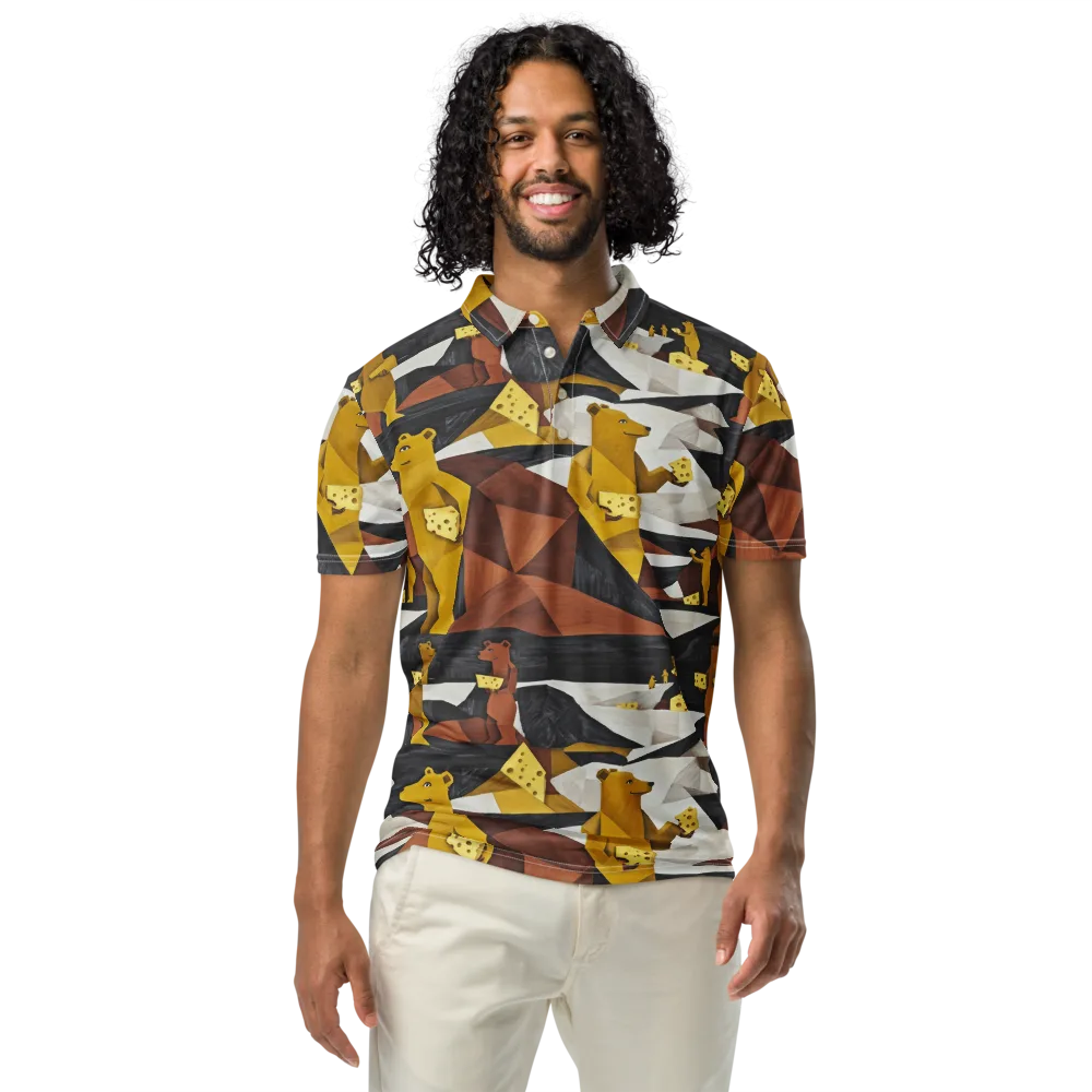 Golden Bear Market on Men's Slim Fit Polo Shirt — Front