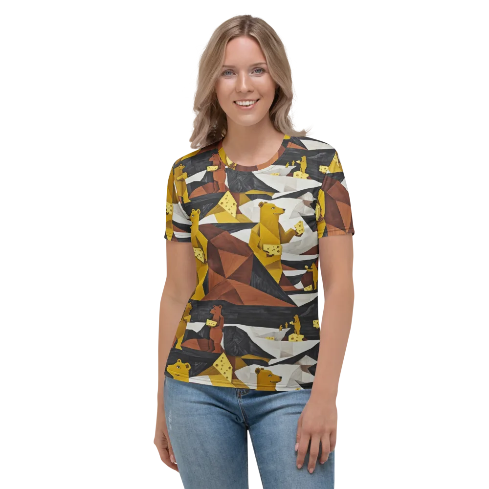 Golden Bear Market on Women's Crew Neck T-Shirt — Front
