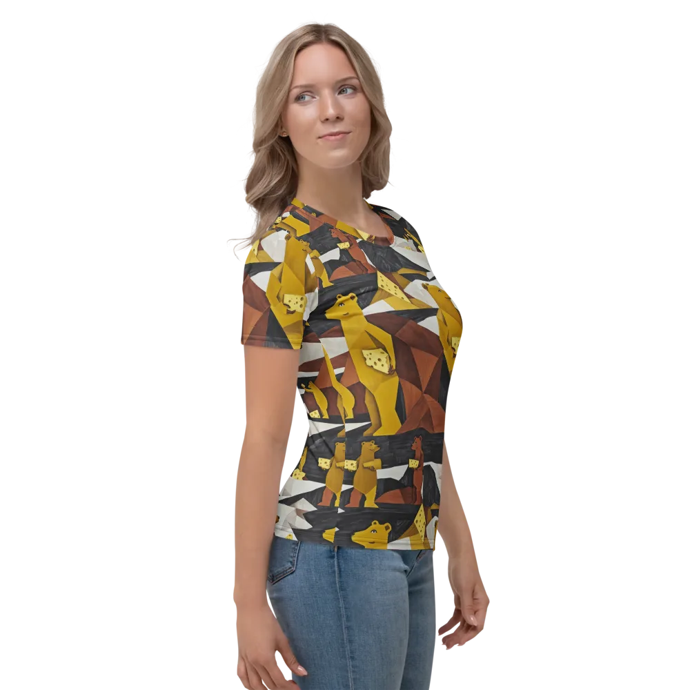 Golden Bear Market on Women's Crew Neck T-Shirt — Right