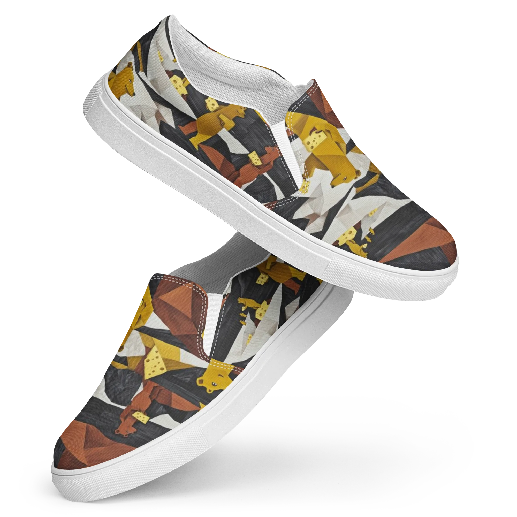 Golden Bear Market on Women's Slip-On Canvas Shoes — Front