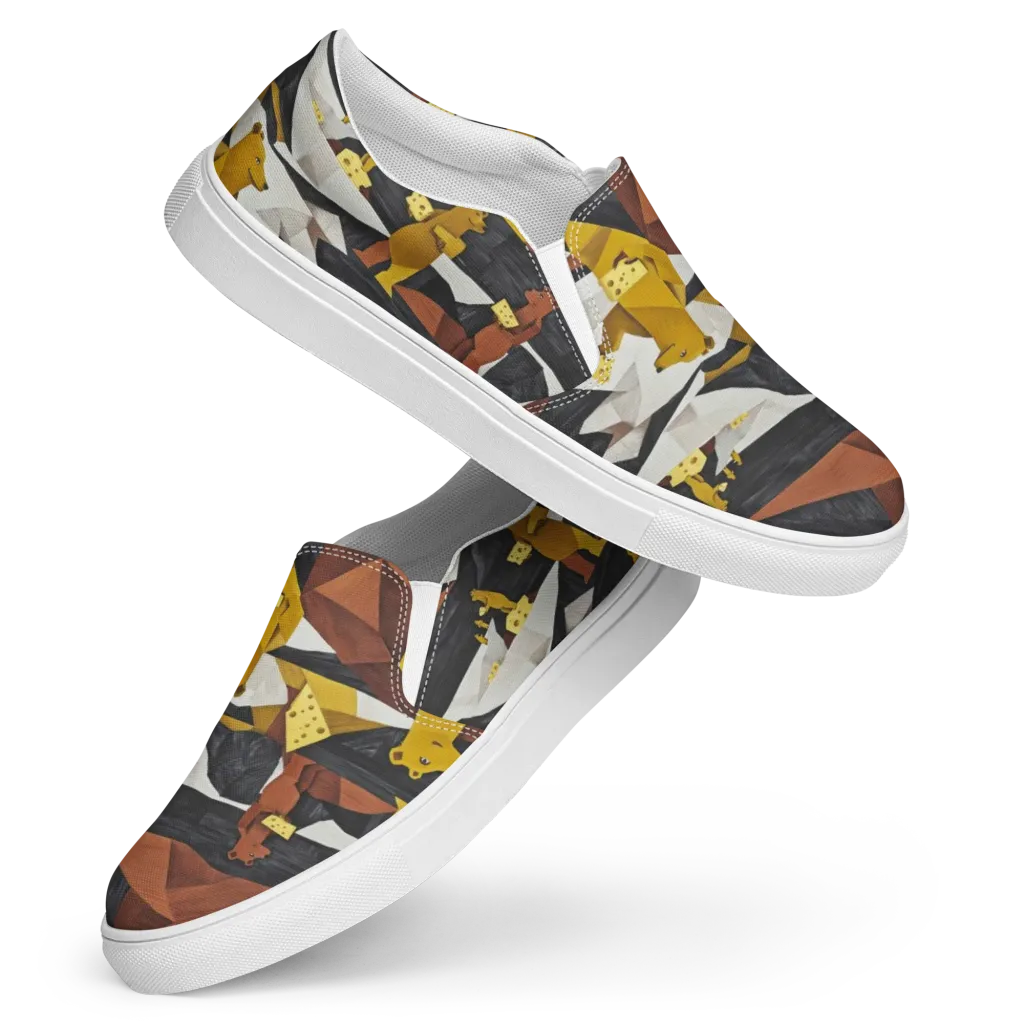 Golden Bear Market on Women's Slip-On Canvas Shoes — Front