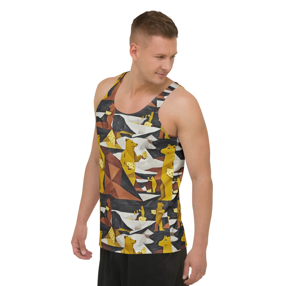 Golden Bear Market on Men's Tank Top — Left Front