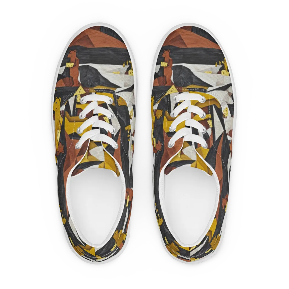 Golden Bear Market on Men's Lace-Up Canvas Shoes — Front