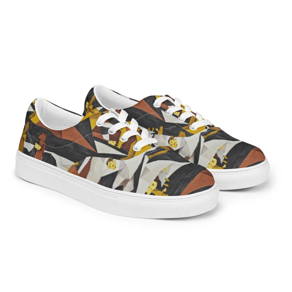 Golden Bear Market on Men's Lace-Up Canvas Shoes — Right Front