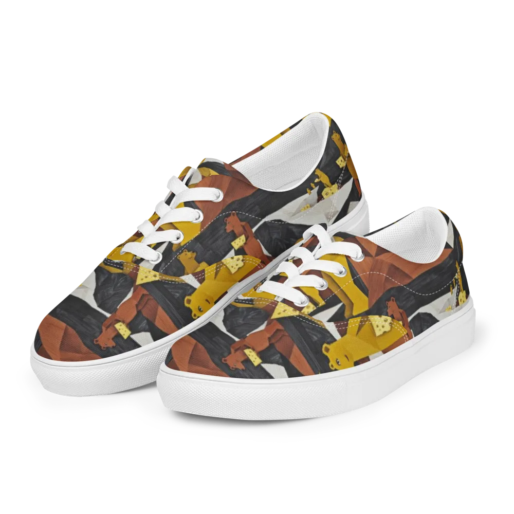 Golden Bear Market on Men's Lace-Up Canvas Shoes — Left Front