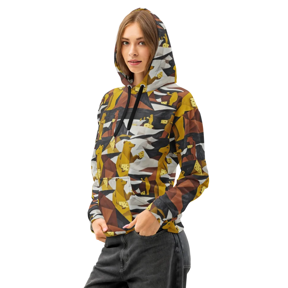Golden Bear Market on Cotton Hoodie — Left Front