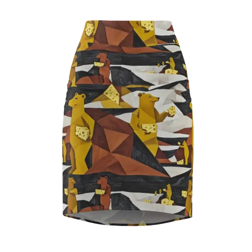 Golden Bear Market on a Pencil Skirt