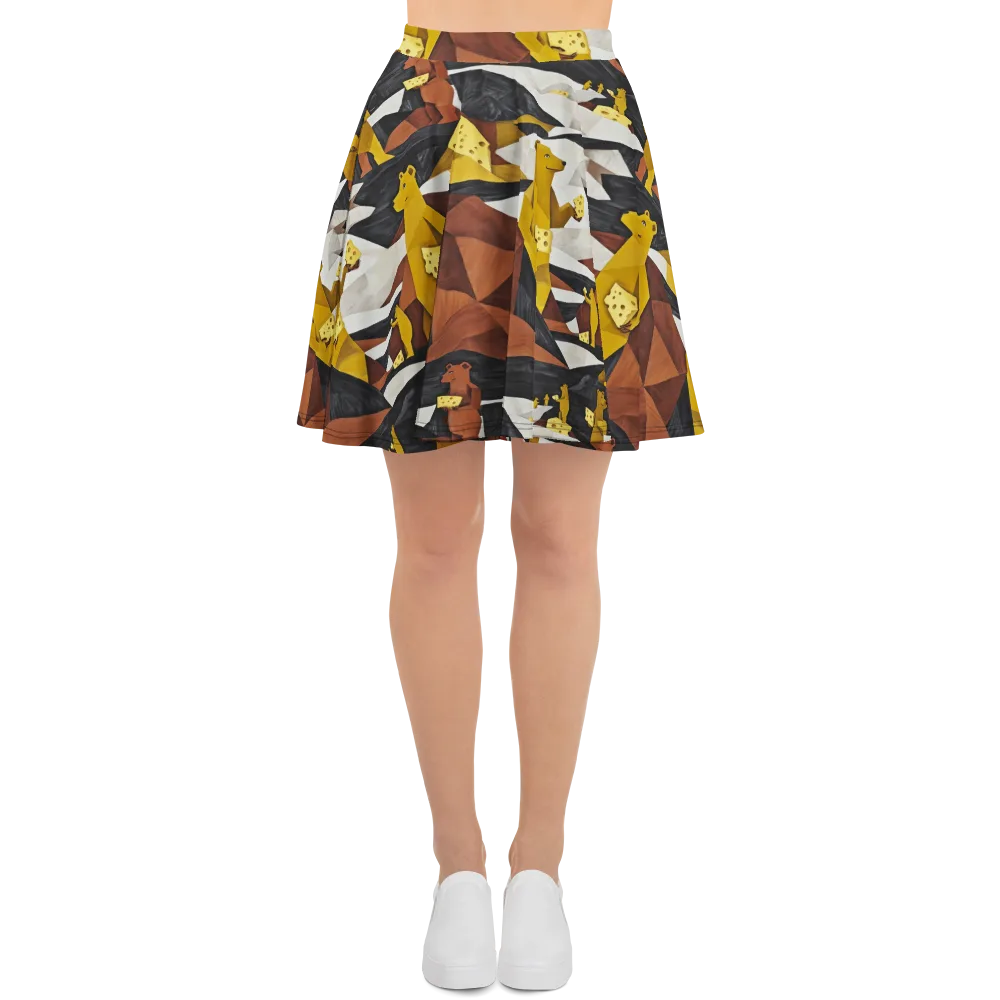 Golden Bear Market on Skater Skirt — Front
