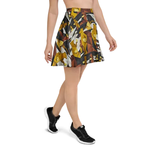 Golden Bear Market on a Skater Skirt