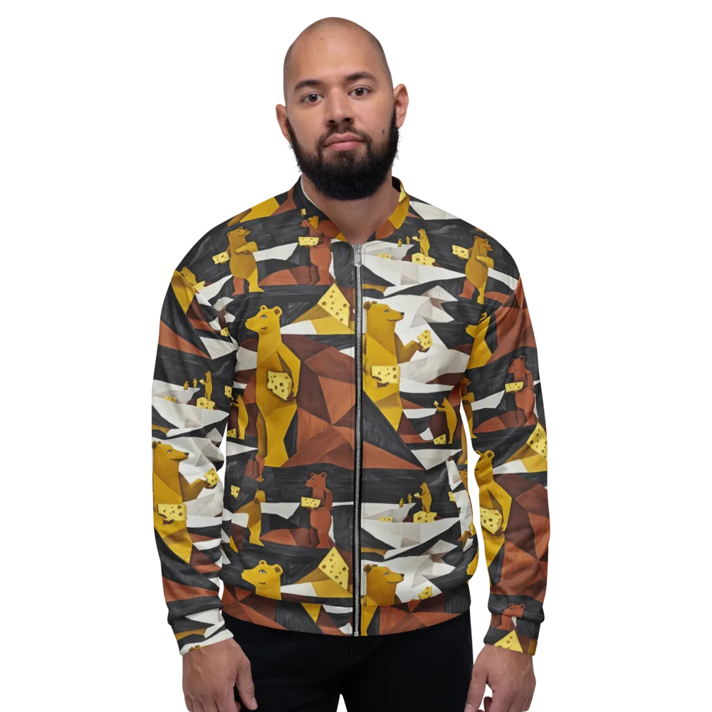 Golden Bear Market on Bomber Jacket — Front