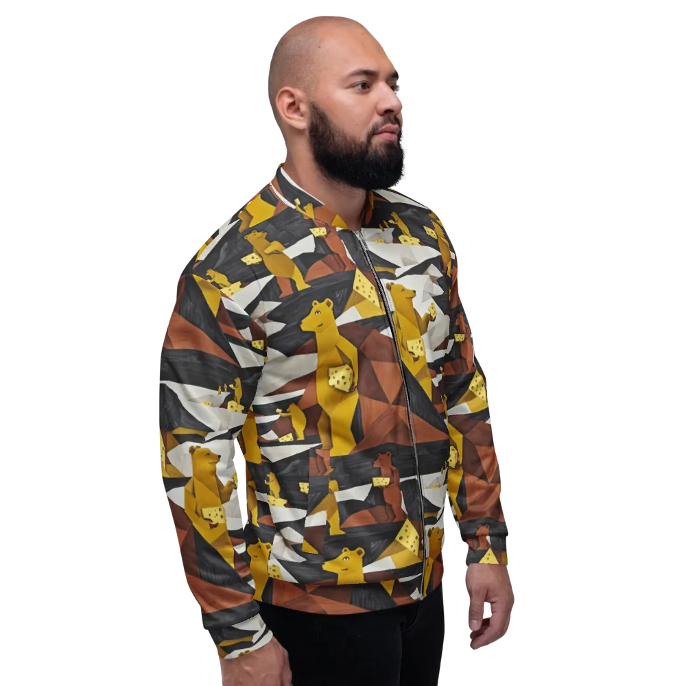 Golden Bear Market on Bomber Jacket — Right