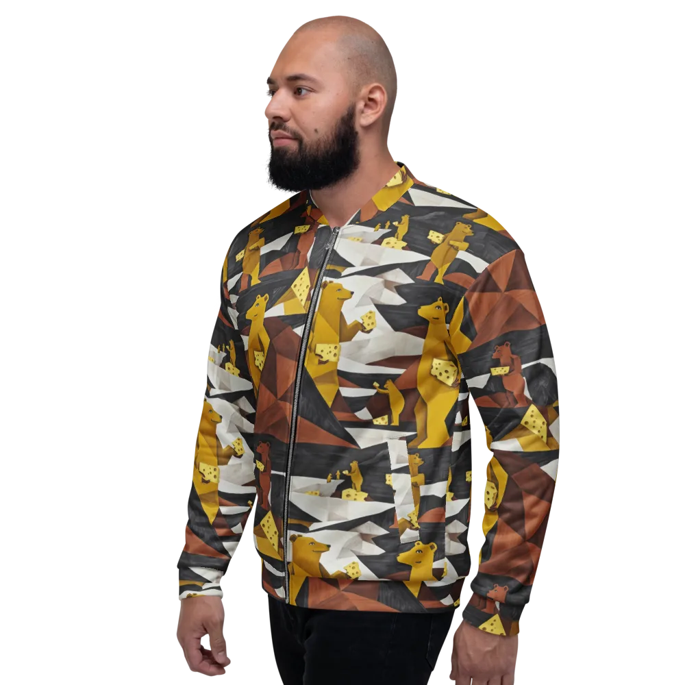Golden Bear Market on Bomber Jacket — Left