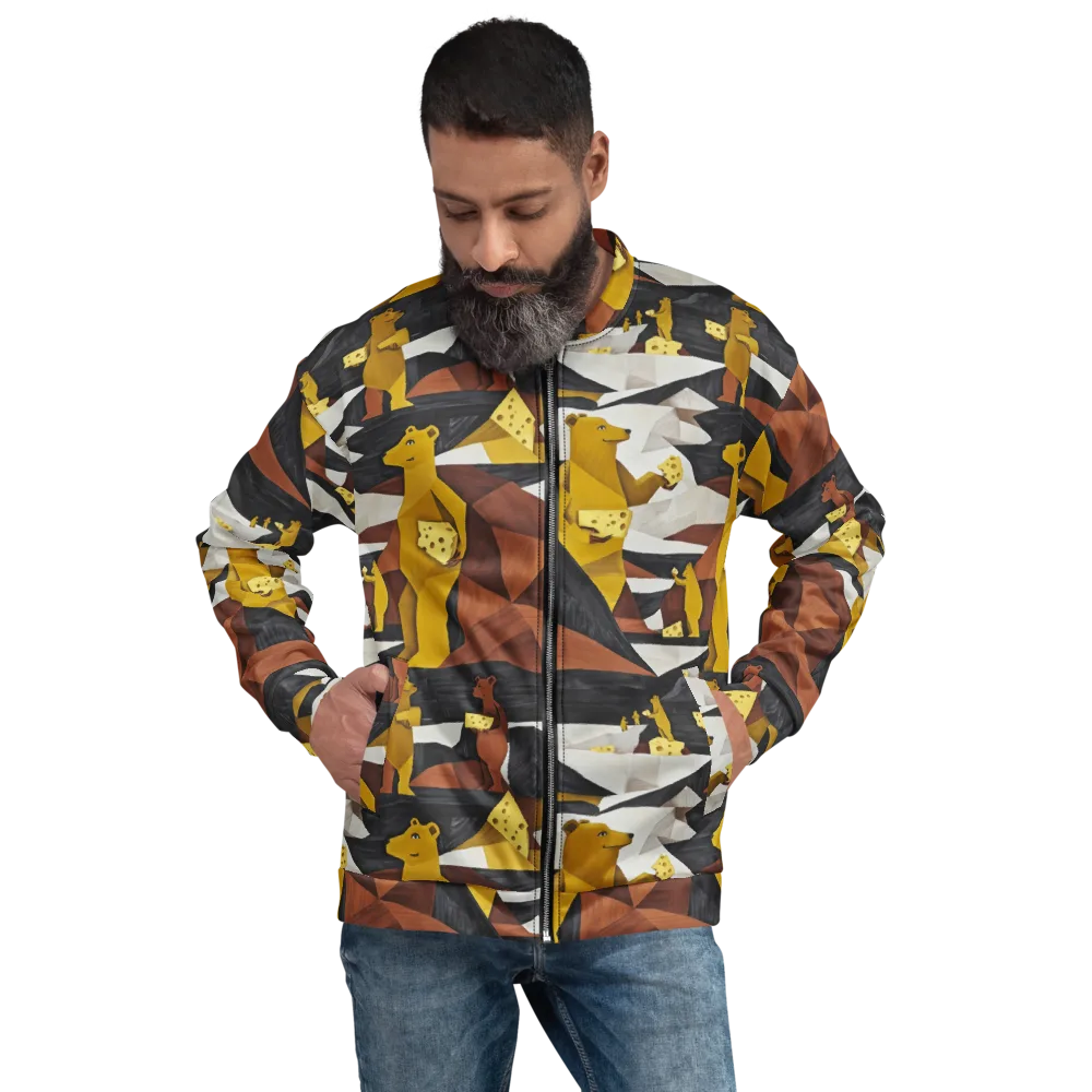 Golden Bear Market on Bomber Jacket — Front