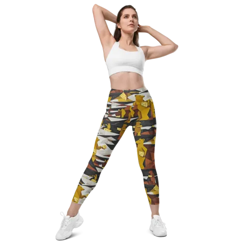 Golden Bear Market on a Leggings with Pockets