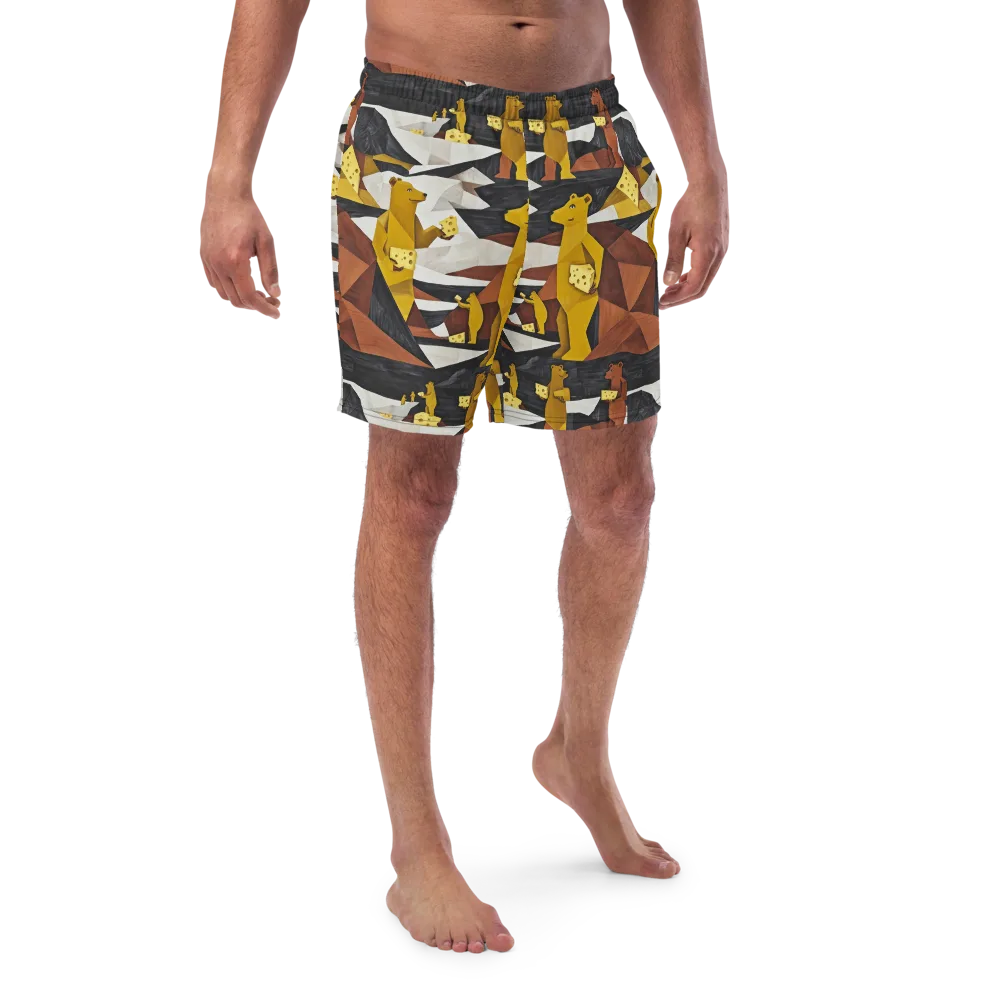 Golden Bear Market on Swim Trunks — Front