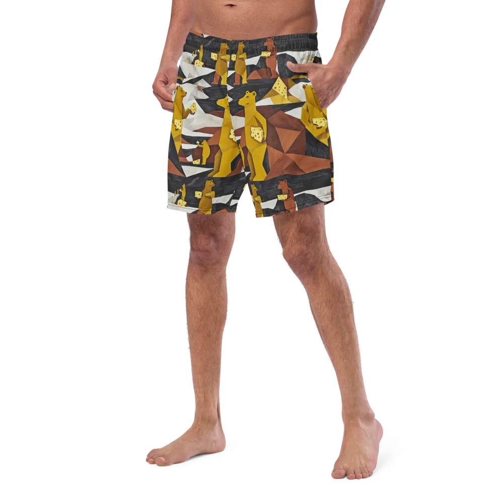 Golden Bear Market on Swim Trunks — Left Front