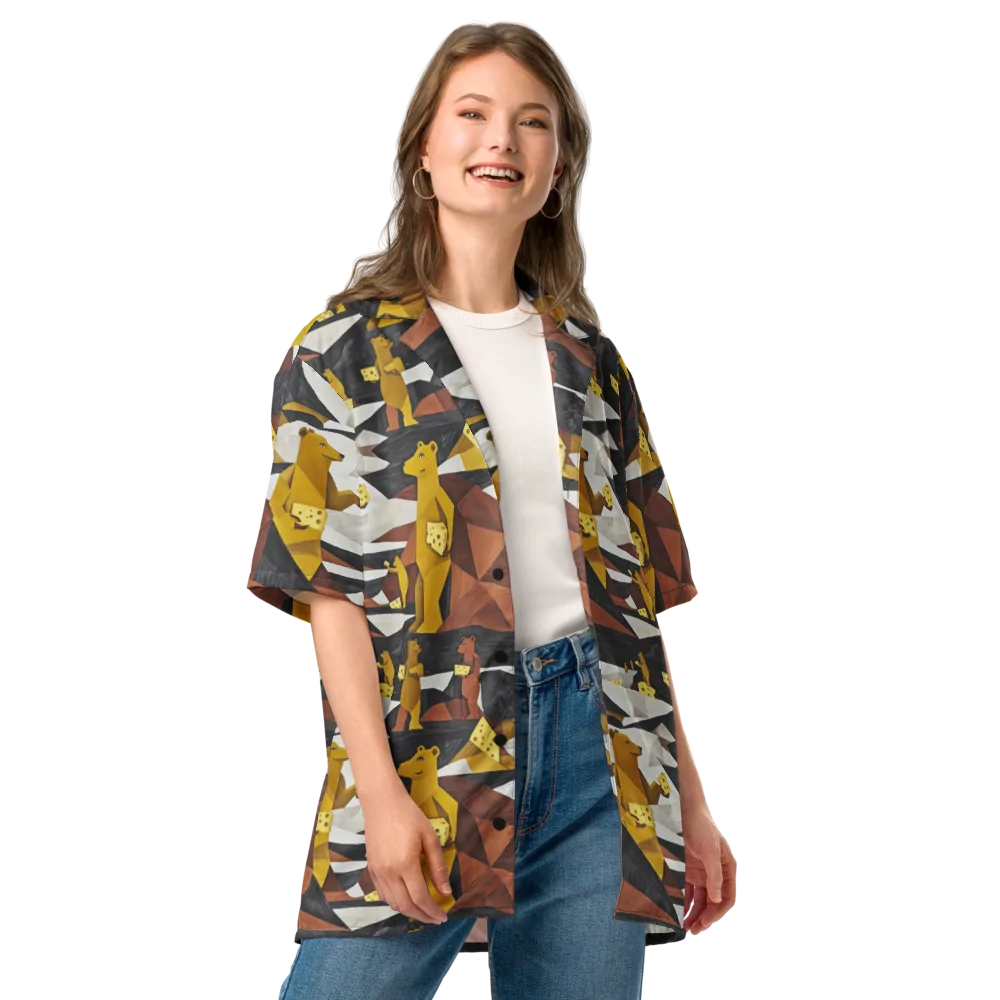 Golden Bear Market on Button Shirt — Front