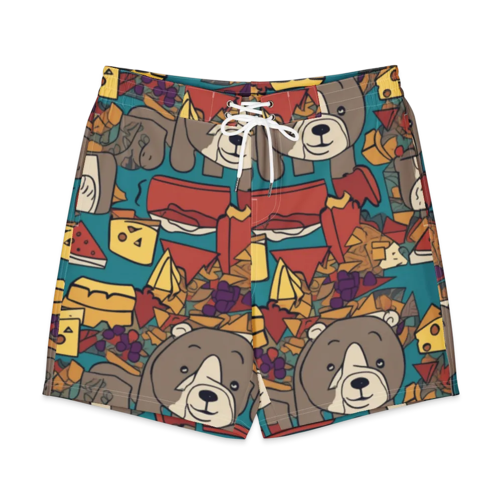 Picnic Pals on Men's Board Shorts — Front
