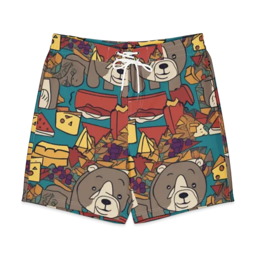 Picnic Pals on a Men's Board Shorts