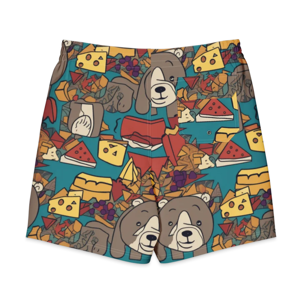 Picnic Pals on Men's Board Shorts — Back