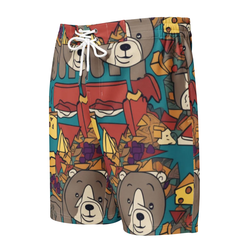 Picnic Pals on Men's Board Shorts — Front