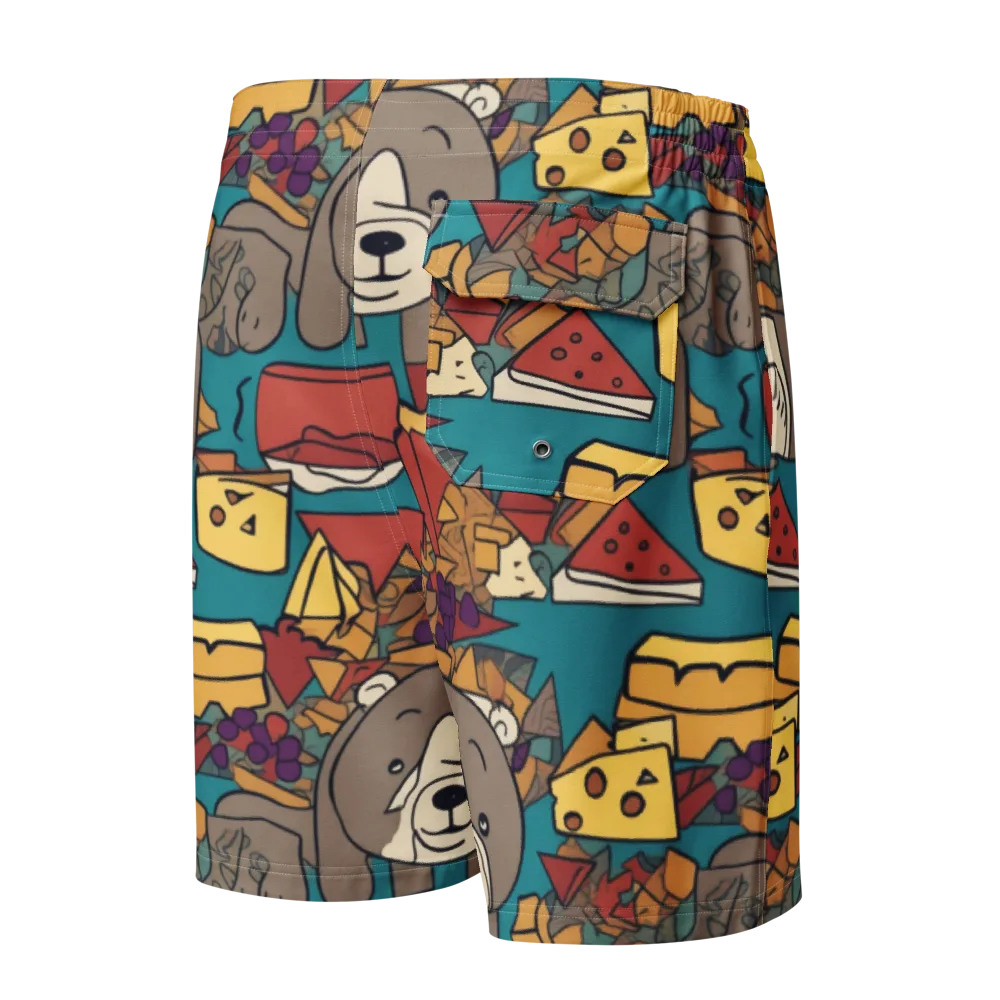 Picnic Pals on Men's Board Shorts — Back