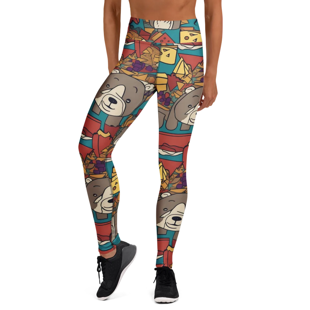 Picnic Pals on Yoga Leggings — Front