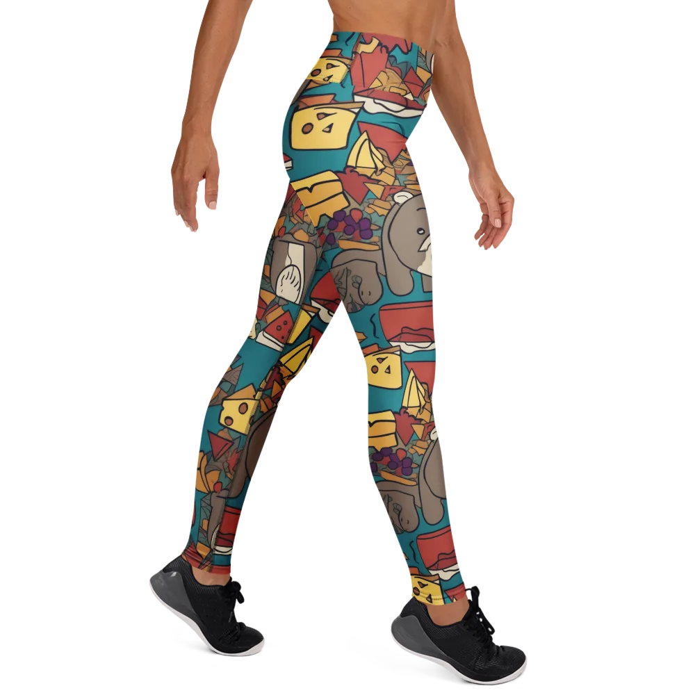 Picnic Pals on Yoga Leggings — Right