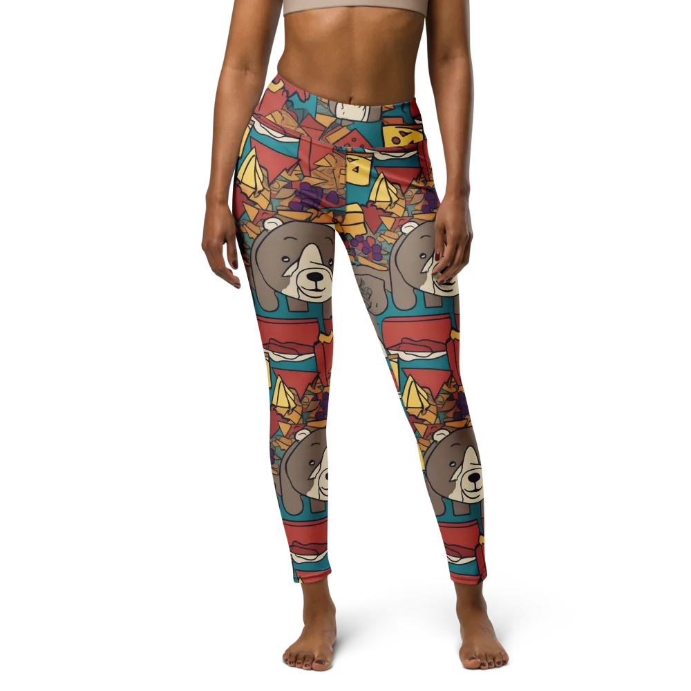 Picnic Pals on Yoga Leggings — Front