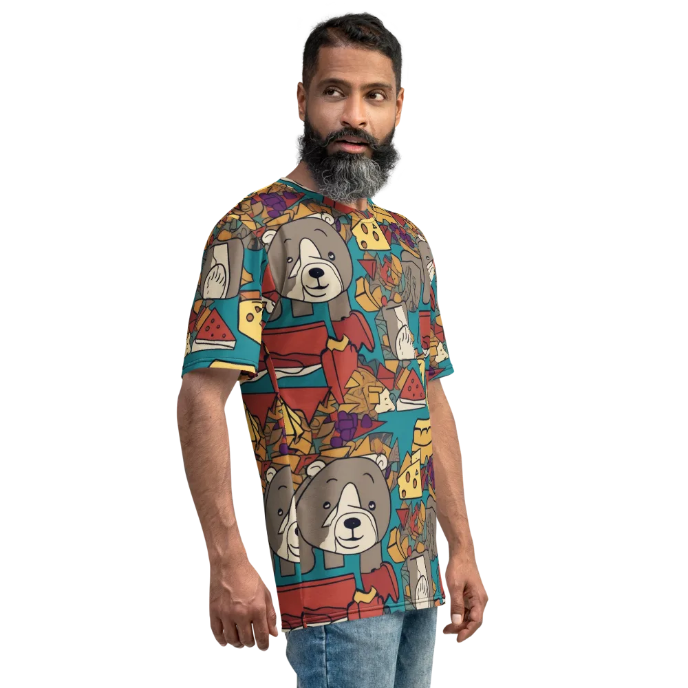 Picnic Pals on Men's Crew Neck T-Shirt — Right
