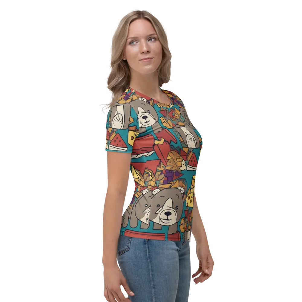 Picnic Pals on Women's Crew Neck T-Shirt — Right