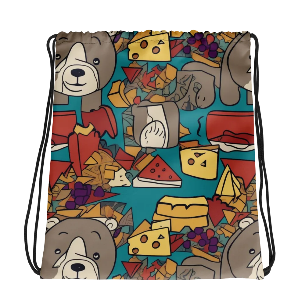 Picnic Pals on Drawstring Bag — Photo