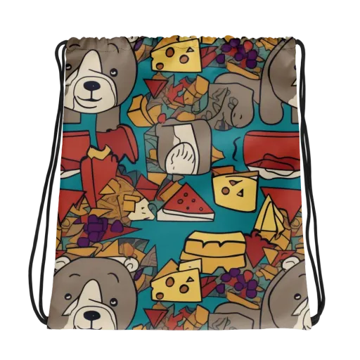 Picnic Pals on a Drawstring Bag