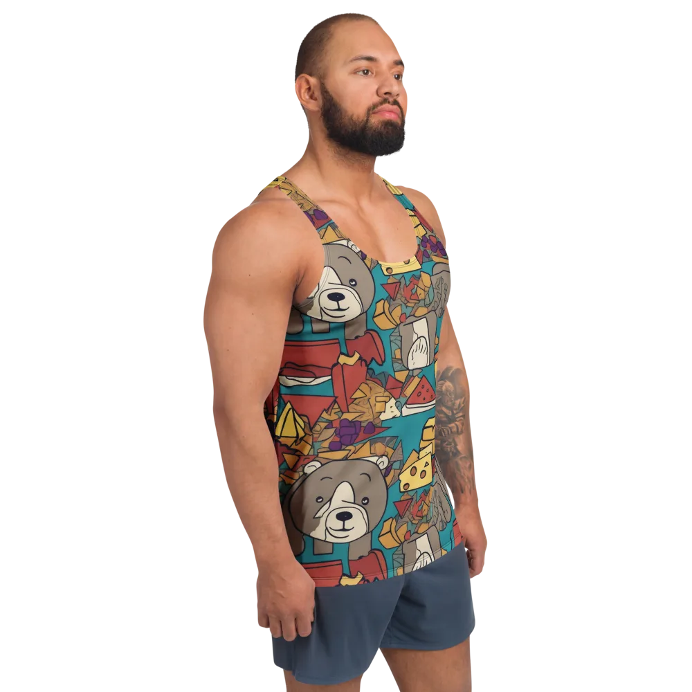 Picnic Pals on Men's Tank Top — Right Front