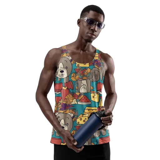 Picnic Pals on a Men's Tank Top