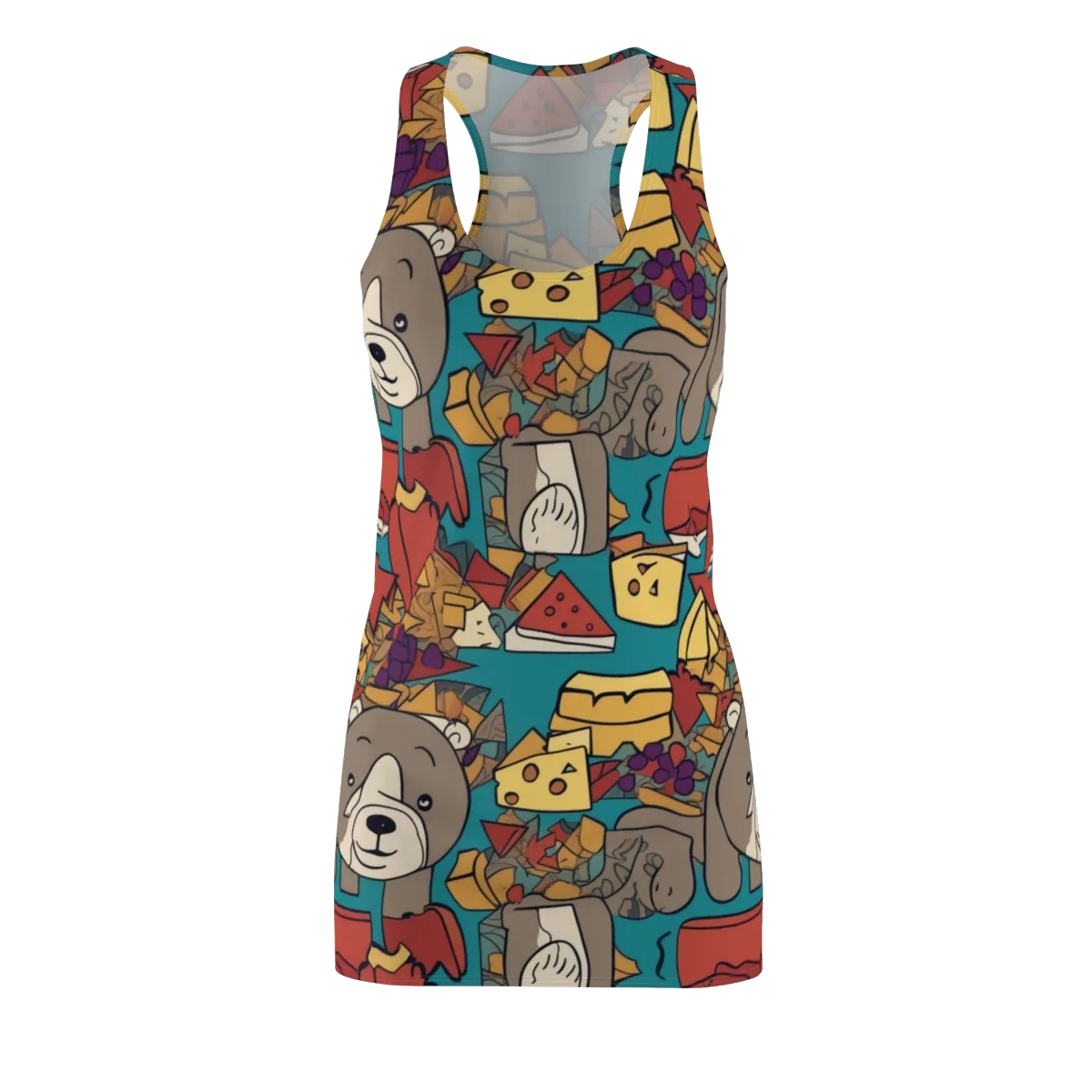 Picnic Pals on Racerback Dress — Front