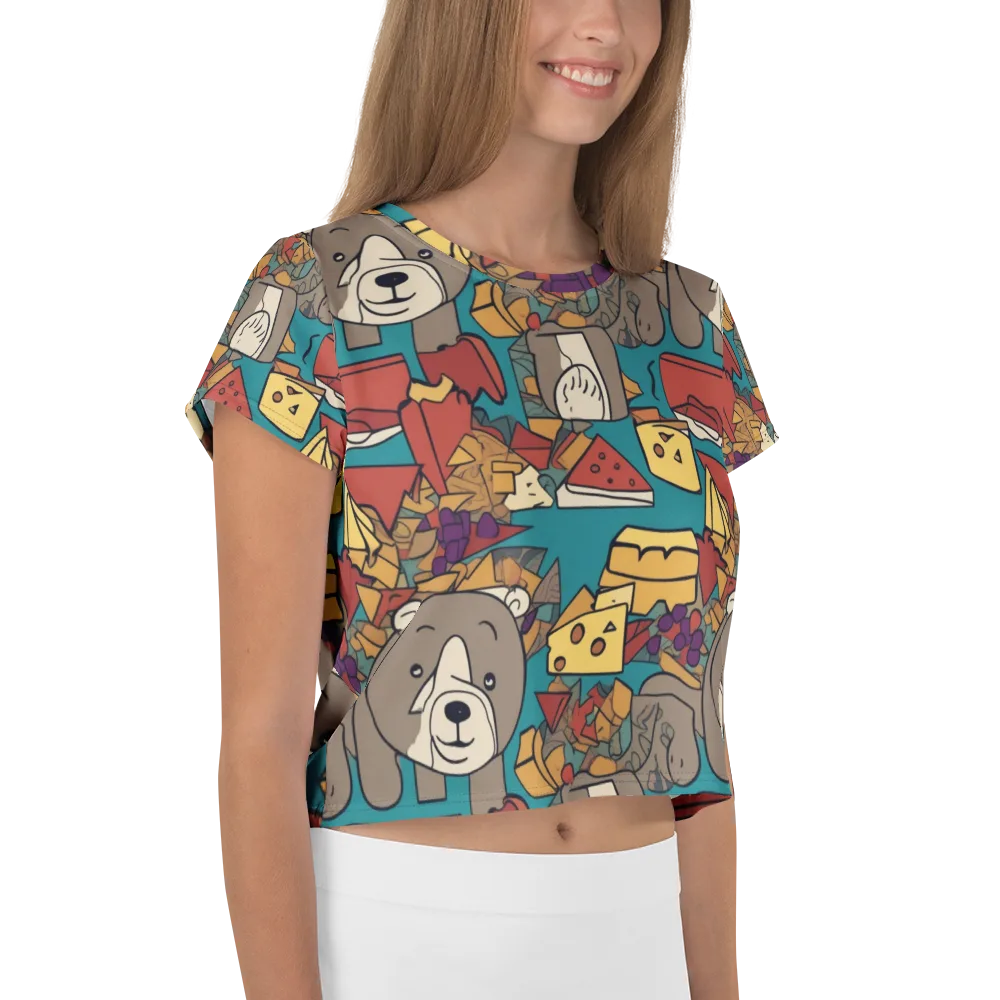 Picnic Pals on Crop Tee — Right