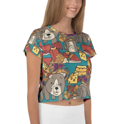 Picnic Pals on a Crop Tee